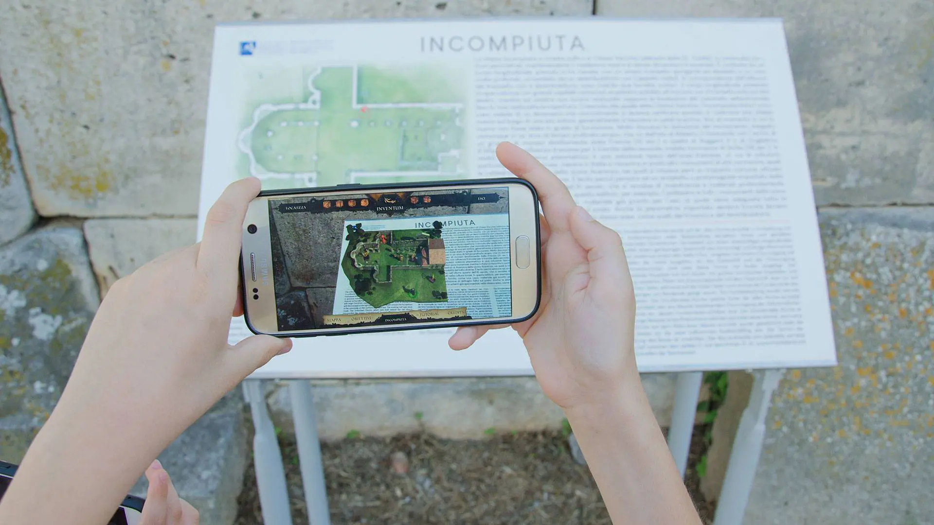 Inventum, Realtà aumentata, Parco Archeologico di Venosa, effenove, location, cineturismo, potenza, Castello di Pirro del Balzo, incompiuta, potenza, basilicata, Lucania